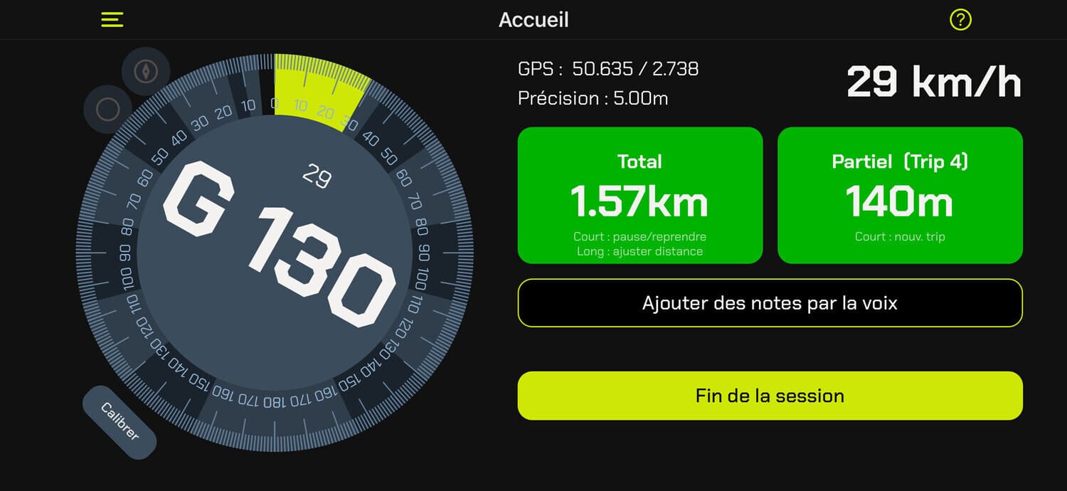 Startscherm van de app