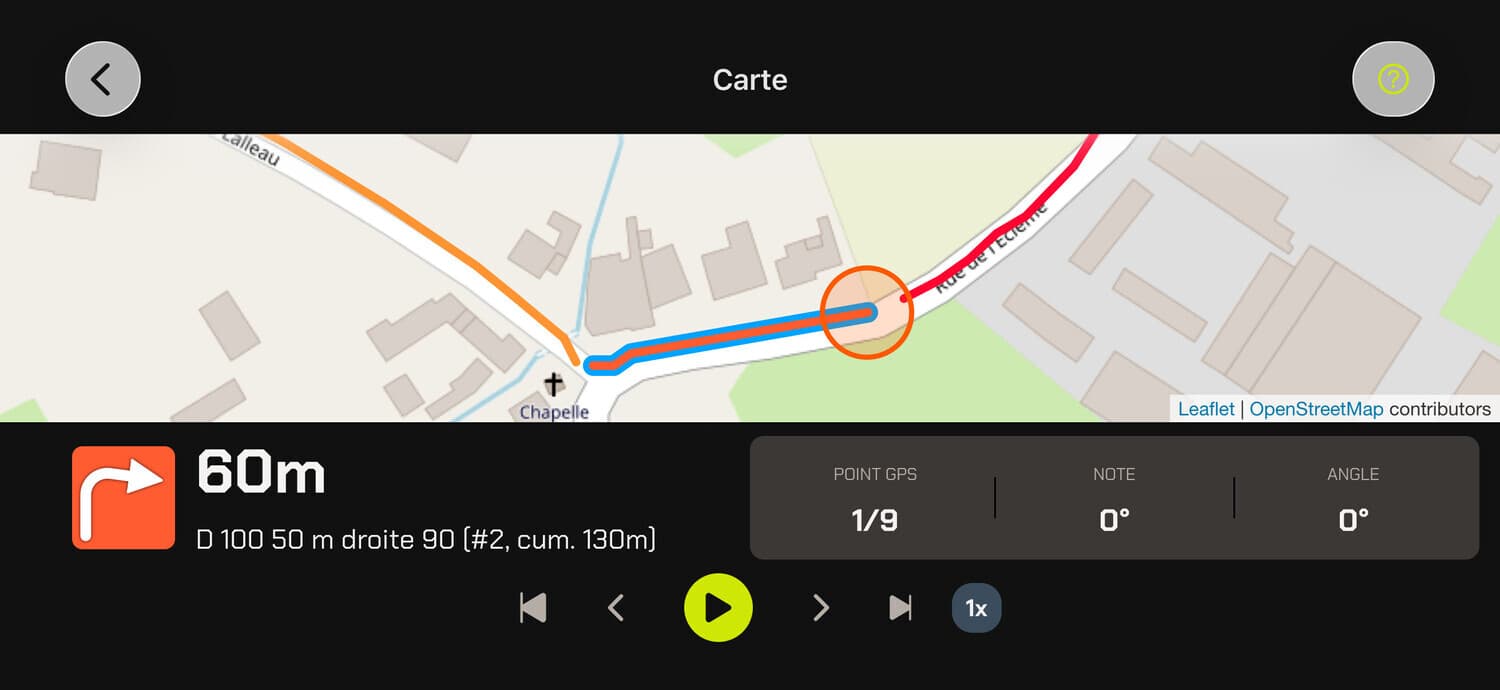 Kaart van het parcours